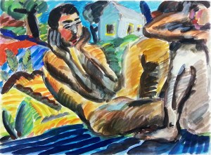 טמפרה על נייר