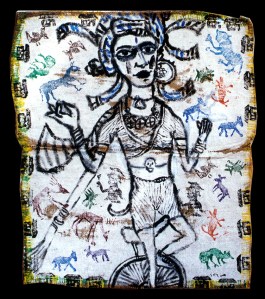 כך גם נראית דורגה הנוראית והמדהימה, שליטת היקום, שיווה עפר לרגליה