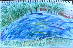 היא אף החלה לצייר..