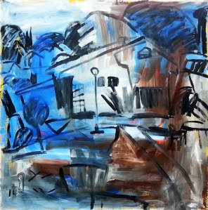 נען. צבע תעשייתי על בד ערבי. 150X150